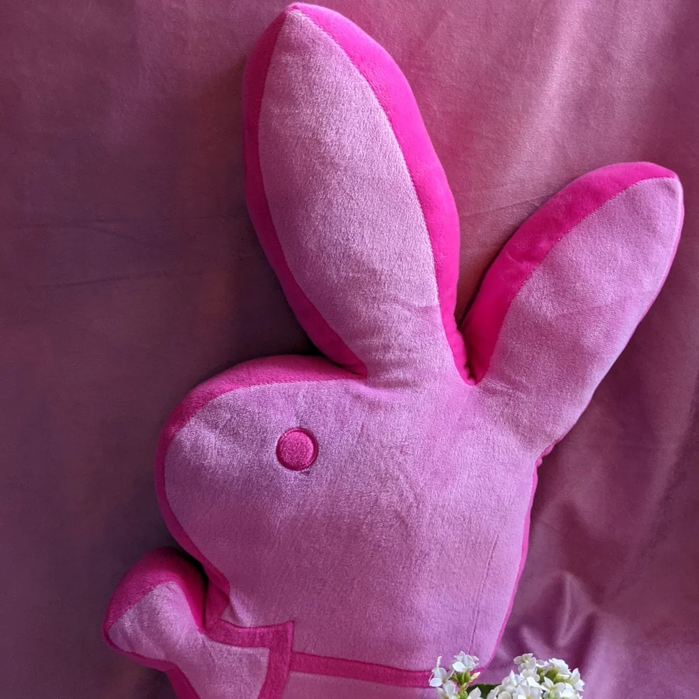 Two tone hot pink playboy bunny pillow 🐰